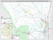 Fort Collins Wall Map Premium Style